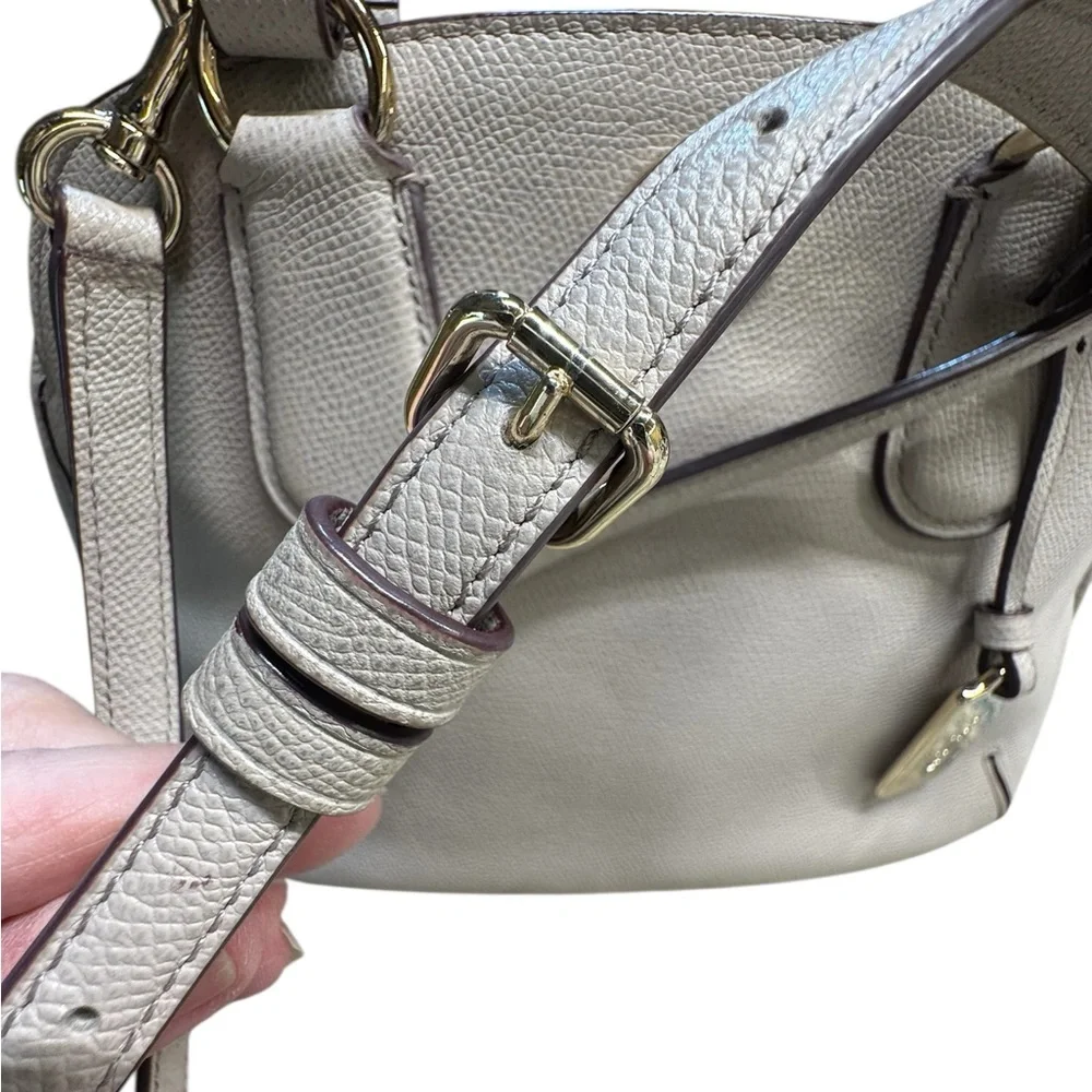 COACH Prince Street‎ Satchel Gray Leather Gold hardware/hangtag Shoulder/handbag